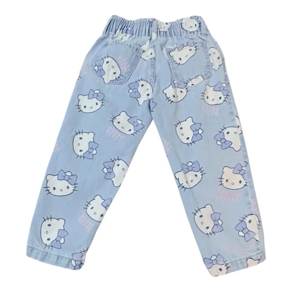 099 H&M Hello Kitty 3 Year Old Girl Paper Bag Jeans - Picture 3 of 5